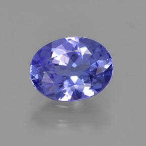 Tanzanite bleue naturelle coupe ovale, 1,32 ct, VS
