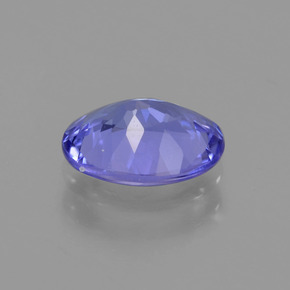 Tanzanite bleue naturelle coupe ovale, 1,32 ct, VS