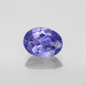 Tanzanite bleue naturelle coupe ovale, 1,43 ct, VVS