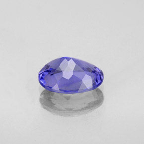 Tanzanite bleue naturelle coupe ovale, 1,43 ct, VVS