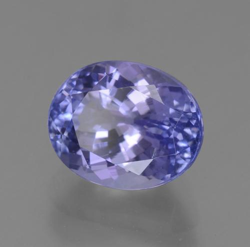 Tanzanite bleue naturelle coupe ovale, 2,50 ct, VS-SI