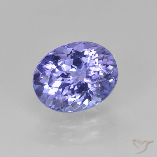 Tanzanite Bleu violet intense naturelle Coupe ovale, 2.05 ct, VS-SI