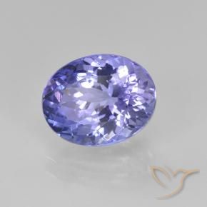 Tanzanite Bleu violet intense naturelle Coupe ovale, 2.05 ct, VS-SI