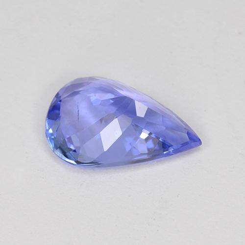 Tanzanite bleue naturelle en forme de poire, 1,75 ct, VS-SI