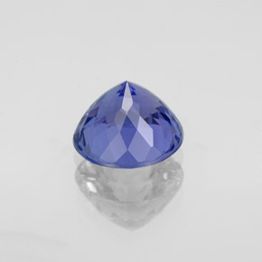 Tanzanite bleue naturelle coupe roude, 2,08 ct, VVS