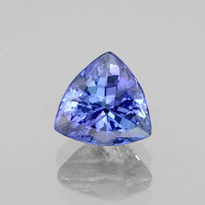 Tanzanite bleue naturelle trillion, 1,50 ct, VVS
