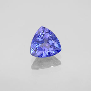 Tanzanite bleue naturelle trillion, 0,95 ct, VVS