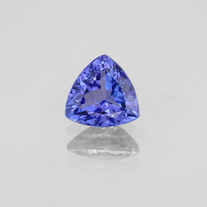 Tanzanite bleue naturelle trillion, 0,89 ct, VS-SI