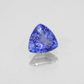 Tanzanite bleue naturelle trillion, 0,89 ct, VS-SI