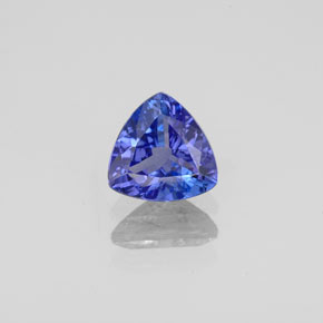 Tanzanite bleue naturelle trillion, 0,84 ct, VS-SI