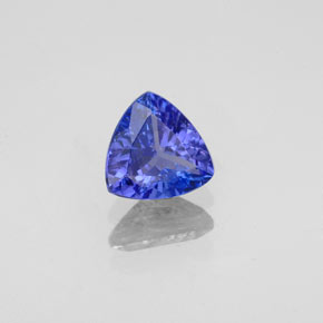 Tanzanite bleue naturelle trillion, 0,84 ct, VS-SI