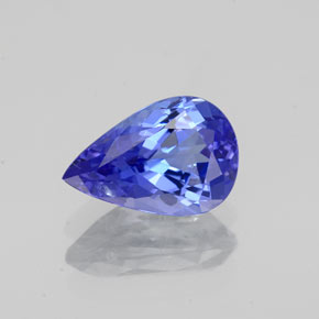 Tanzanite bleue naturelle en forme de poire, 1,42 ct, VS-SI