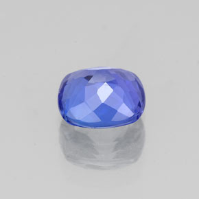 Tanzanite bleue naturelle coupe coussin, 1,00 ct, VVS