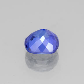 Tanzanite bleue naturelle coupe coussin, 1,05 ct, VS