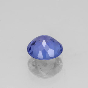 Tanzanite bleue naturelle coupe roude, 1,12 ct, VS