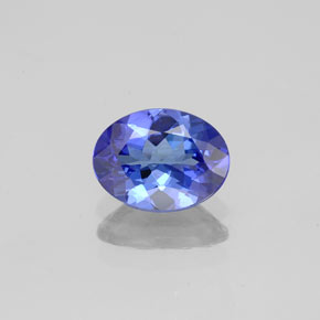 Tanzanite bleue naturelle coupe ovale, 1,12 ct, VVS