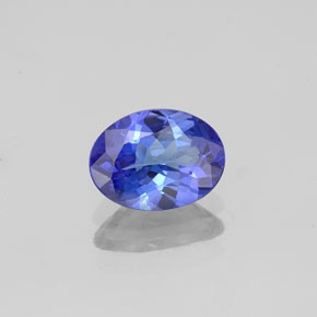 Tanzanite bleue naturelle coupe ovale, 1,12 ct, VVS