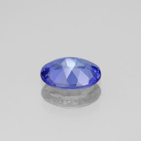 Tanzanite bleue naturelle coupe ovale, 1,12 ct, VVS