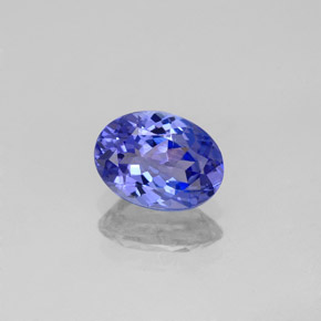 Tanzanite bleue naturelle coupe ovale, 1,20 ct, VVS-VS