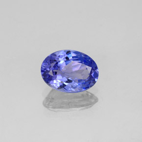 Tanzanite bleue naturelle coupe ovale, 1,20 ct, VVS-VS