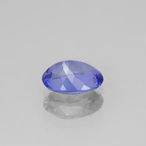 Tanzanite bleue naturelle coupe ovale, 1,20 ct, VVS-VS