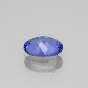 Tanzanite bleue naturelle coupe ovale, 1,38 ct, VVS-VS