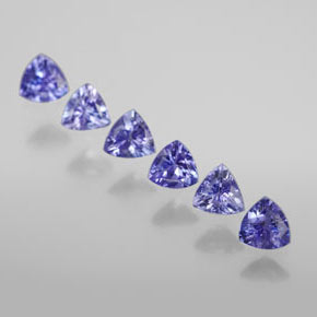 Achetez naturel ct bleue tanzanite gems, trillion, en provenance tanzanie chez gemselect. en stock, livraison internationale!
