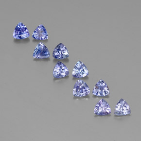 Achetez naturel 3,59ct bleue tanzanite gems, trillion, en provenance tanzanie chez gemselect. en stock, livraison internationale!