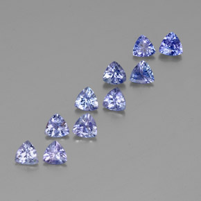 Achetez naturel 3,59ct bleue tanzanite gems, trillion, en provenance tanzanie chez gemselect. en stock, livraison internationale!