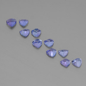 Achetez naturel 3,59ct bleue tanzanite gems, trillion, en provenance tanzanie chez gemselect. en stock, livraison internationale!