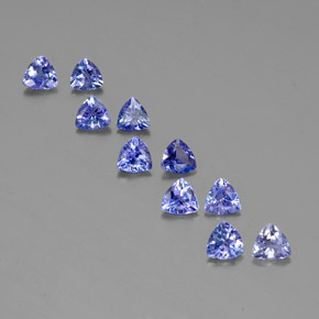Achetez naturel ct bleue tanzanite gems, trillion, en provenance tanzanie chez gemselect. en stock, livraison internationale!