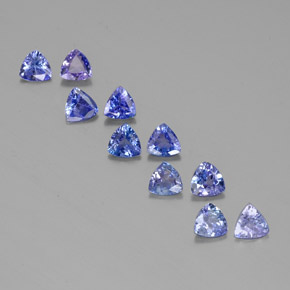Achetez naturel ct bleue tanzanite gems, trillion, en provenance tanzanie chez gemselect. en stock, livraison internationale!