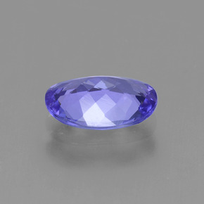Tanzanite violet naturelle coupe ovale, 1,42 ct, VVS