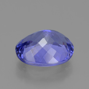 Tanzanite bleue naturelle coupe ovale, 2,08 ct, VS