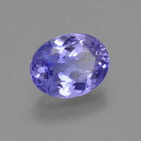 Tanzanite Violet vif naturelle Coupe ovale, 2.11 ct, VS