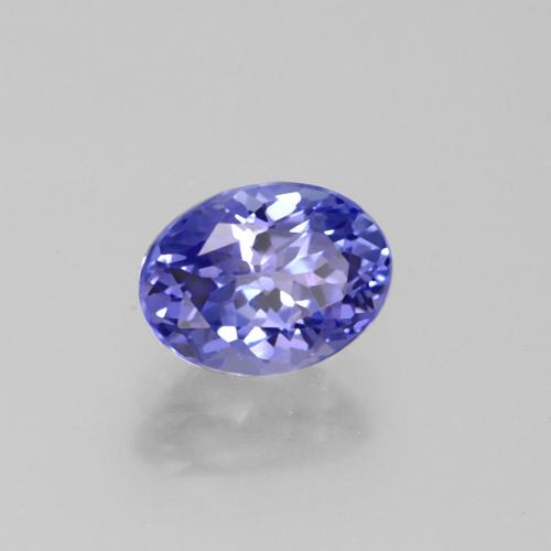 Tanzanite bleue naturelle coupe ovale, 1,36 ct, VS