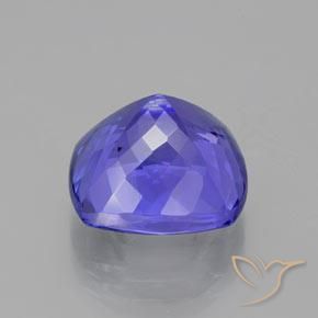 Tanzanite Bleu violet intense naturelle Coussin, 12.03 ct, VS
