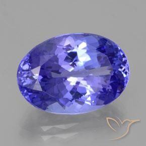 Tanzanite Bleu violet intense naturelle ovale, 10.52 ct, VVS