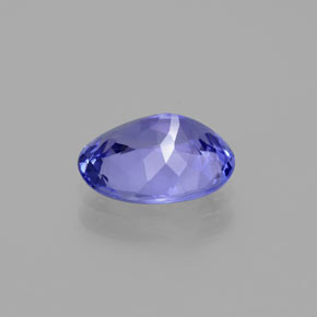 Tanzanite bleue naturelle coupe ovale, 1,86 ct, VVS
