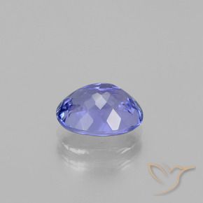 Tanzanite bleu violet intense naturelle coupe ovale, 2,48 ct, VVS-VS