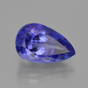Tanzanite bleue naturelle en forme de poire, 6,93 ct, IF