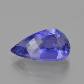 Tanzanite bleue naturelle en forme de poire, 6,93 ct, IF