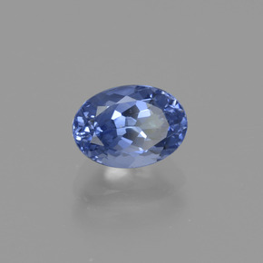Tanzanite Violet Bleu naturelle Coupe ovale, 1.07 ct, VVS