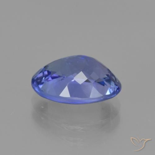 Tanzanite bleue naturelle coupe ovale, 3,22 ct, VVS