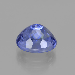 Tanzanite bleue naturelle coupe ovale, 3,48 ct, VVS