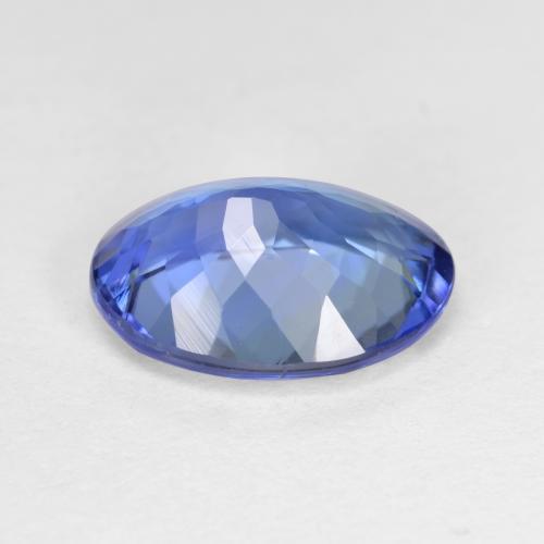 Tanzanite bleue naturelle coupe ovale, 3,96 ct, VS-SI