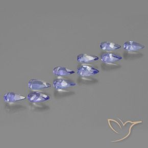 Shop natural 1.70ct Bleu violet intense Tanzanite gems, En forme de poire, from Tanzanie at GemSelect. In stock, global shipping!