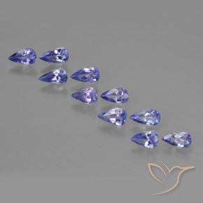 Shop natural 1.76ct Bleu violet intense Tanzanite gems, En forme de poire, from Tanzanie at GemSelect. In stock, global shipping!