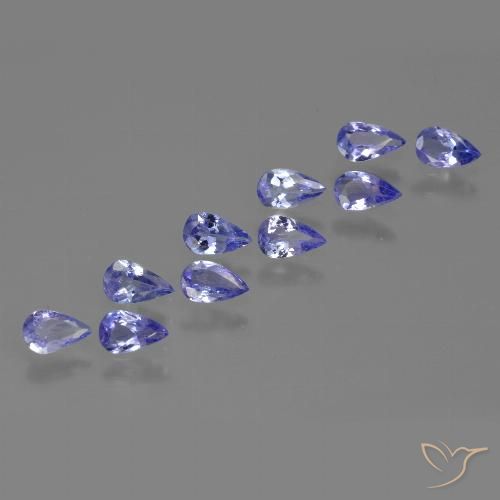 1.76ctw Naturel Bleu violet intense Tanzanite, En forme de poire, VS