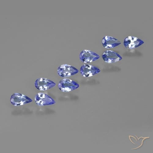 1.98ctw Naturel Bleu violet intense Tanzanite, En forme de poire, VS